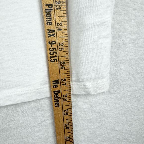 VINCE  Distressed Muscle Tank Top In White Size L Sporty Athleisure Casual Layer - Picture 13 of 13